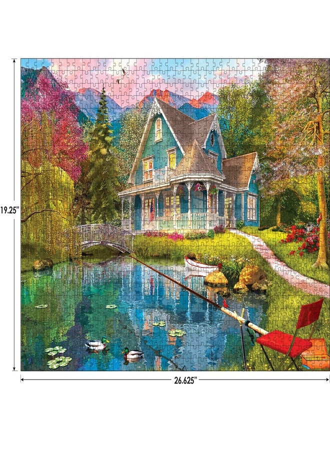 RoseArt - My Happy Place - Fishing Retreat - 1000 Piece Jigsaw Puzzle for Adults - Image 3